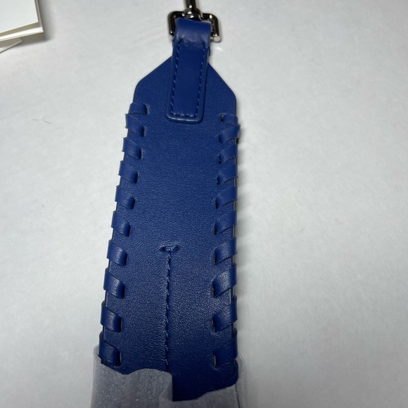 NWT Theory T Bar Bag ~ Summer Blue ~ Linden Leather H01AC004 $695 zip closure - Picture 5 of 9